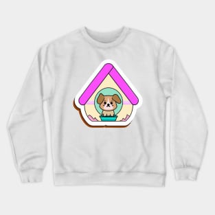 Little Dog in The Egg-House Crewneck Sweatshirt